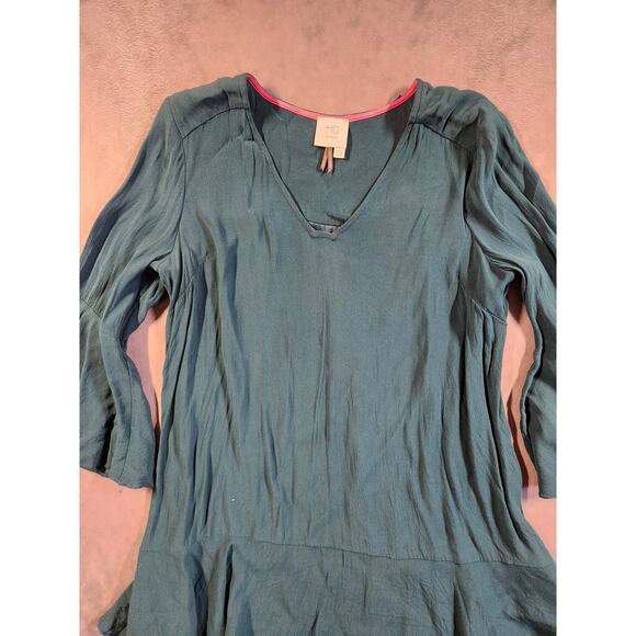 Anthropologie HD In Paris Carissa Dress Womens Size 10 P Bell Sleeve Shift - Picture 2 of 9